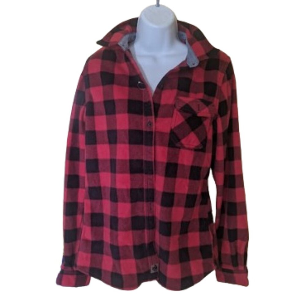 ULTRA SOFT WARM Red Black Checked Plaid Flannel Shirt Size Medium  NEW NWOT ---